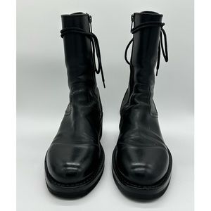 ANN DEMEULEMEESTER leather lace up ankle boots
